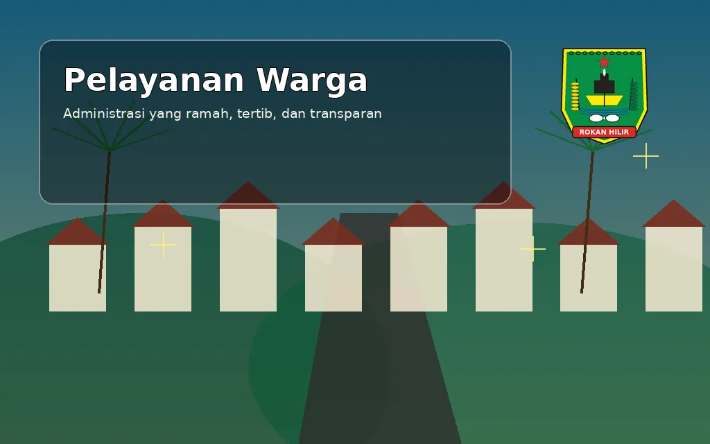 Ilustrasi pelayanan Pemerintah Kepenghuluan Bagan Batu