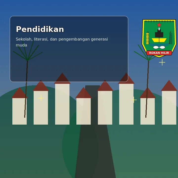 Ilustrasi pendidikan dan pengembangan sumber daya manusia Bagan Batu